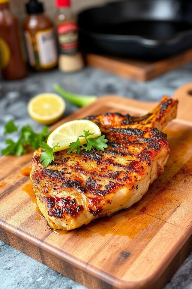 spicy cajun pork chops