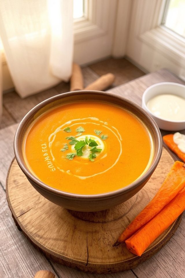 spicy carrot ginger soup