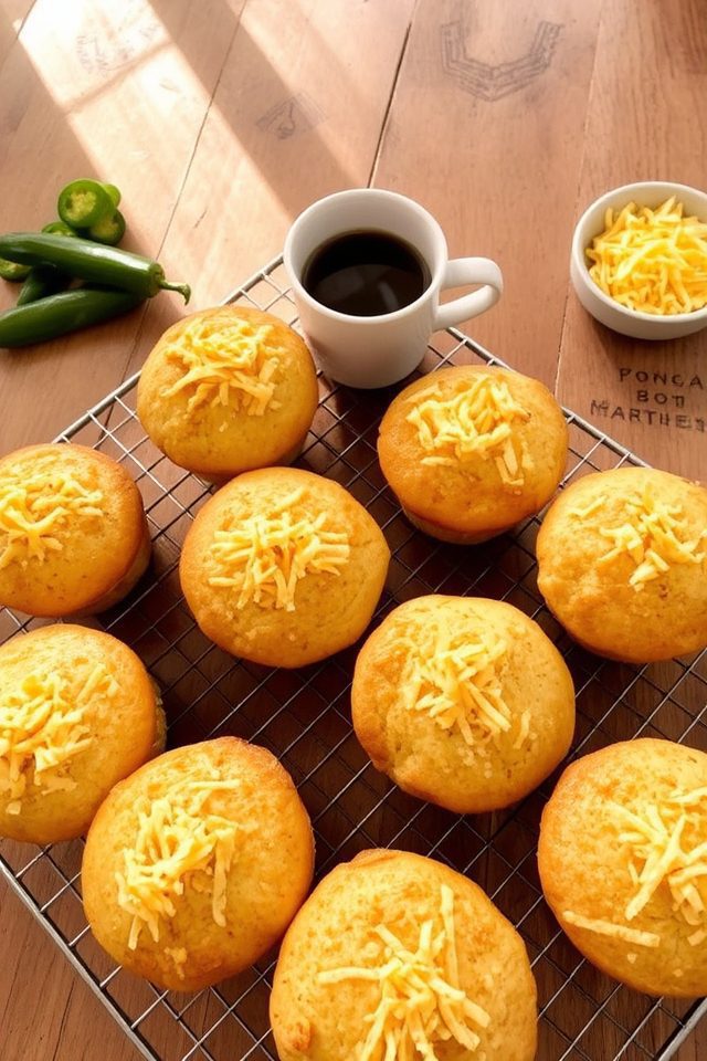 spicy cheddar muffin delight