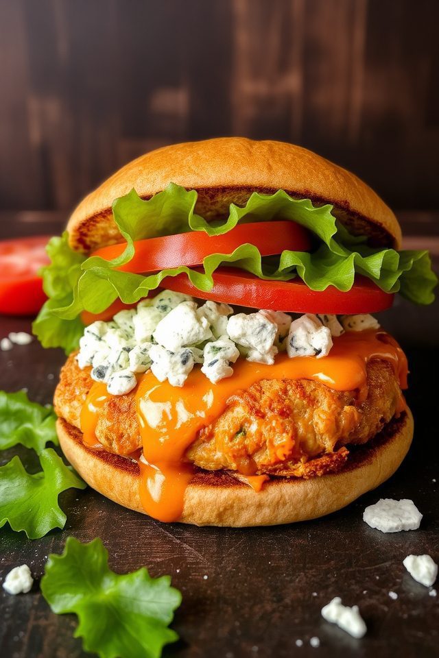 spicy chicken burger delight