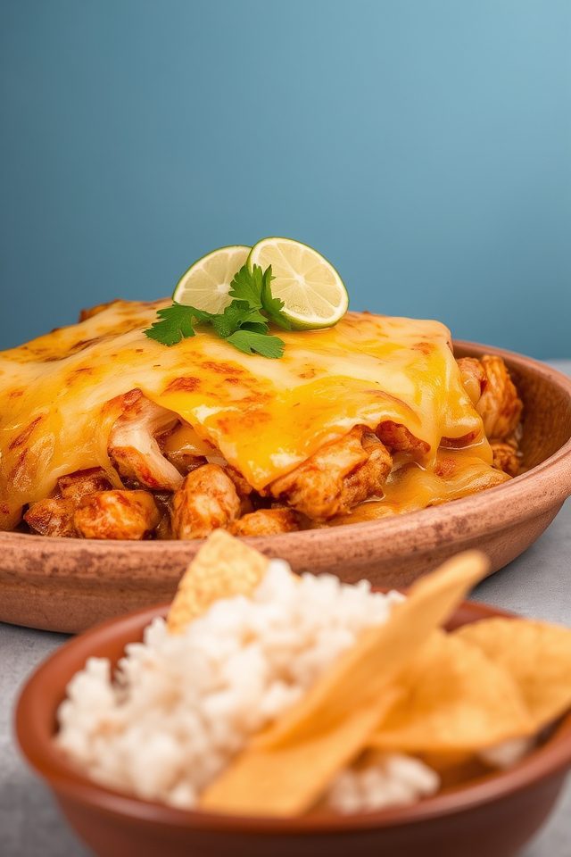 spicy chicken fajita casserole