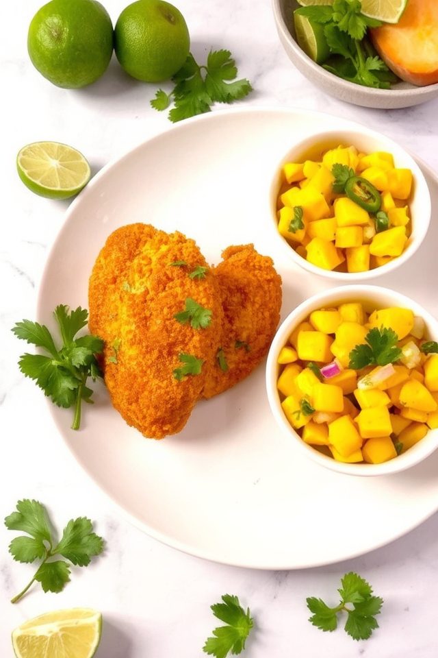 spicy chicken mango salsa