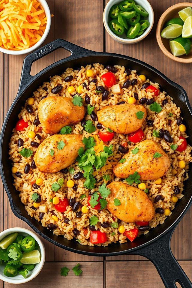 spicy chicken rice dish