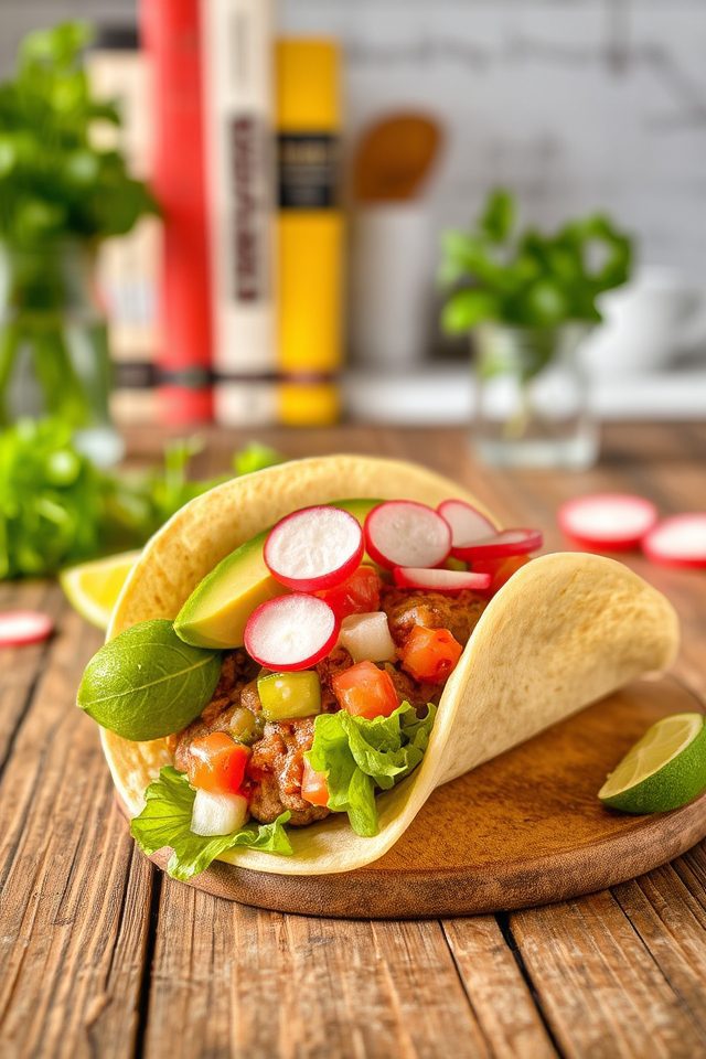 spicy chicken sausage tacos