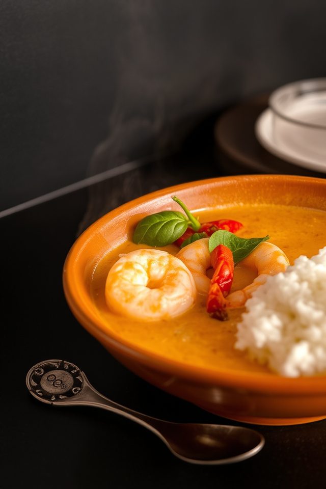 spicy coconut shrimp curry