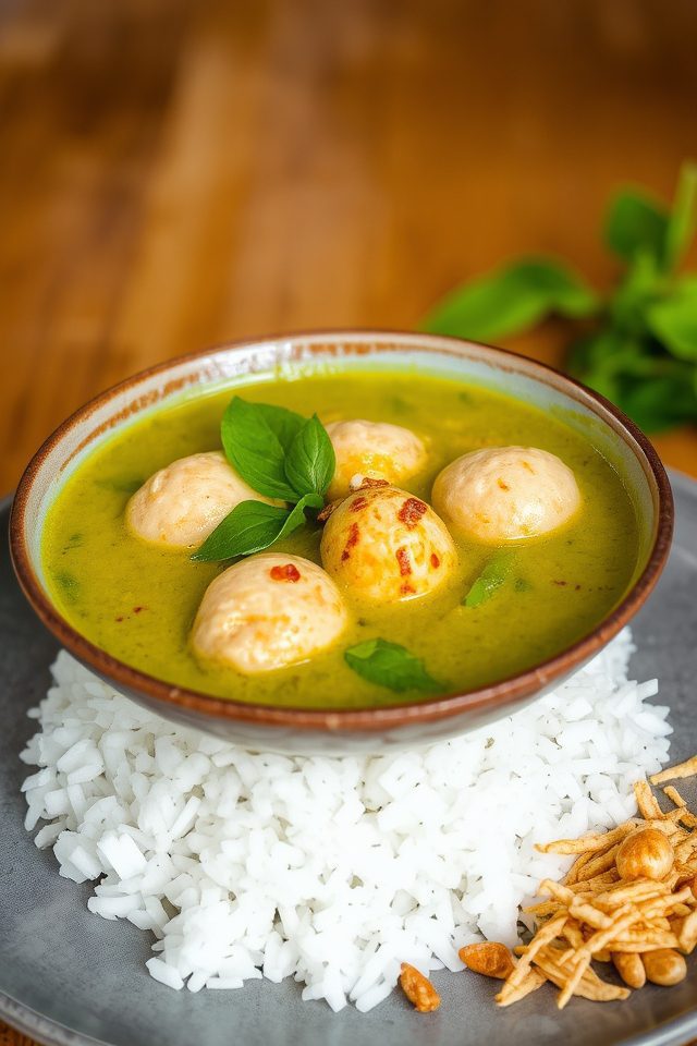 spicy fish ball curry