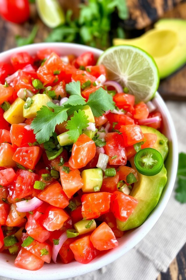 spicy fresh delicious salsa
