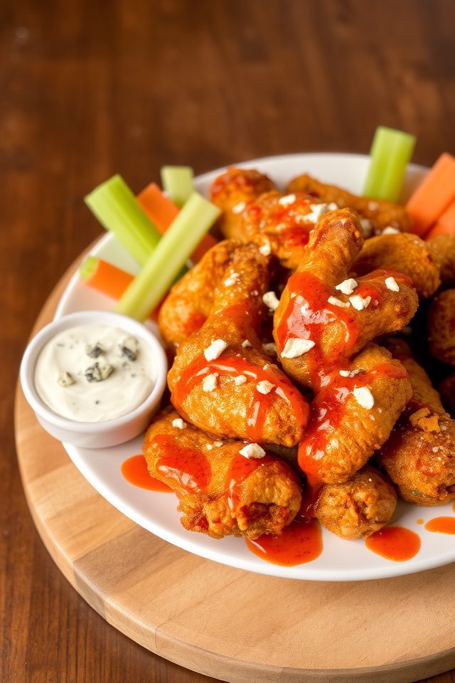 spicy fried chicken wings