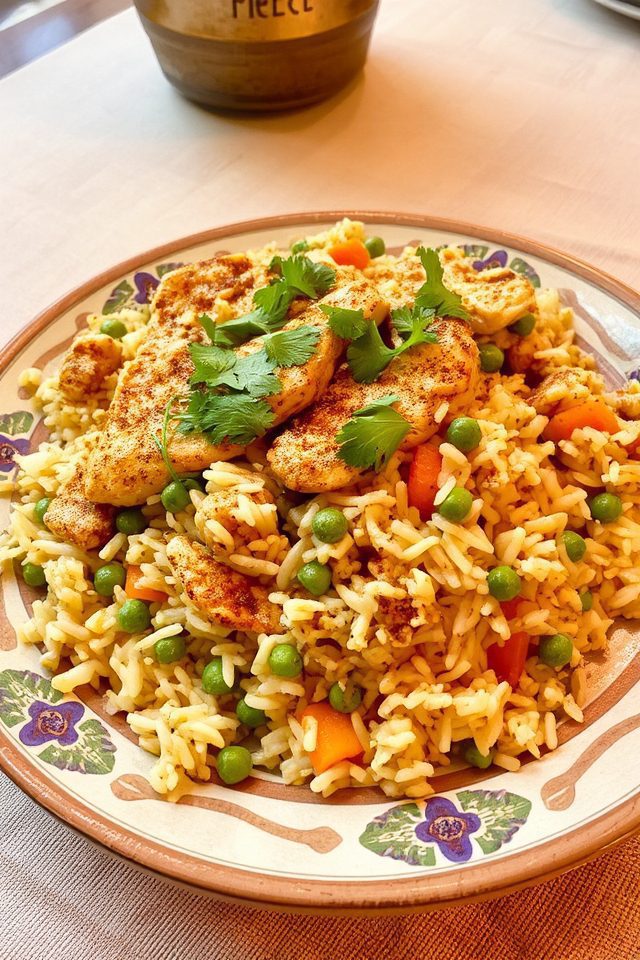 spicy indian fried rice