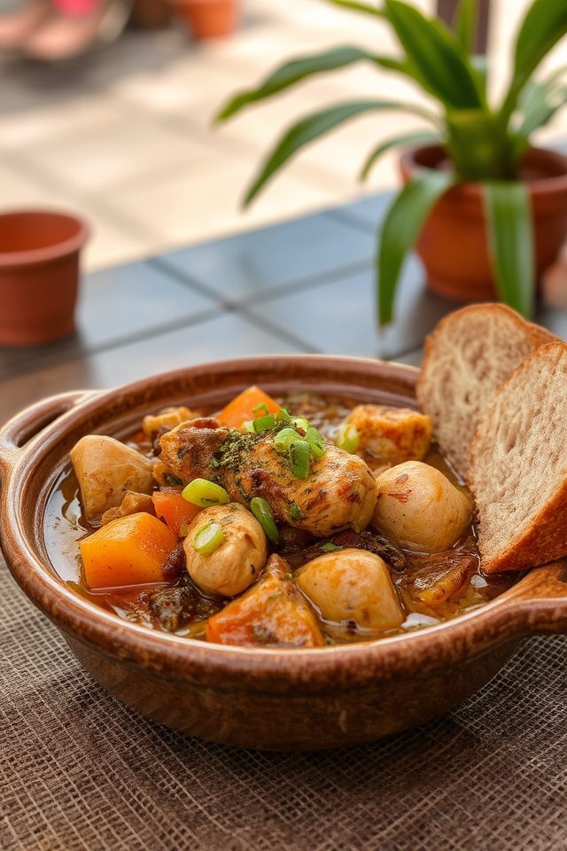 spicy island chicken stew