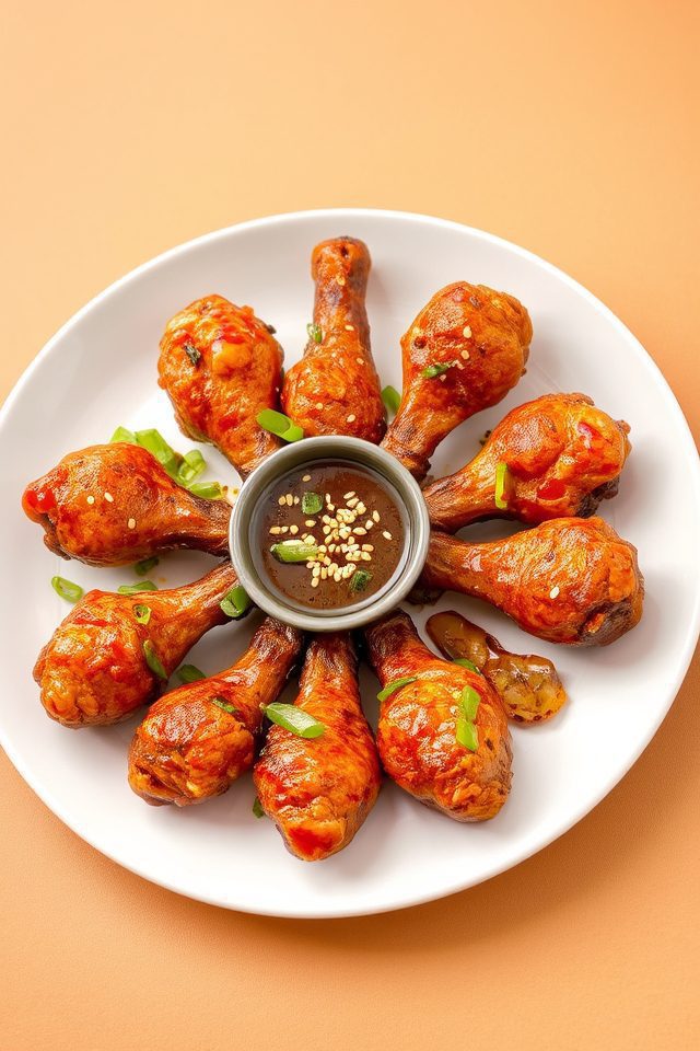 spicy korean bbq drumsticks