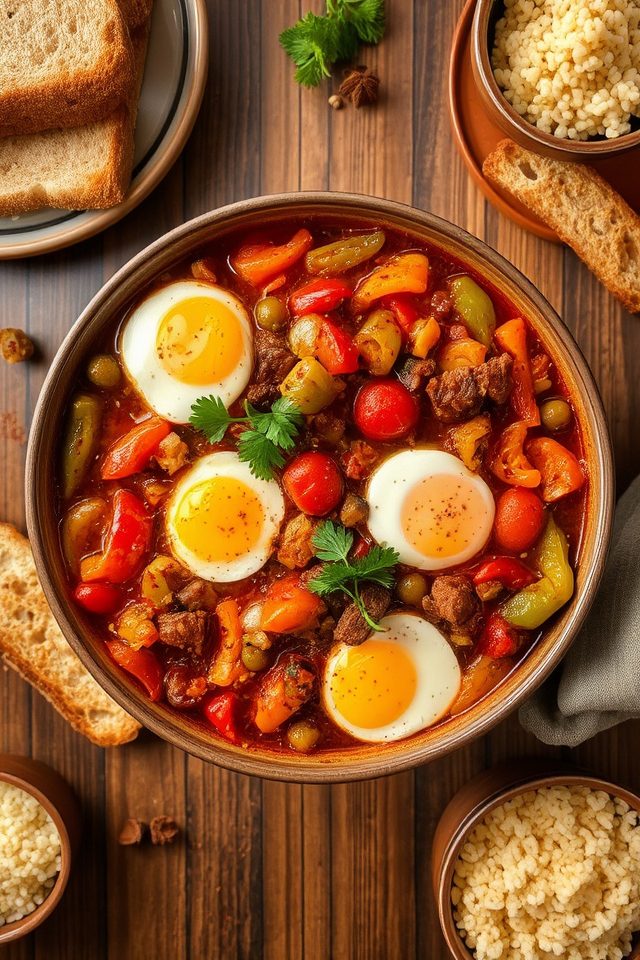 spicy moroccan bread stew