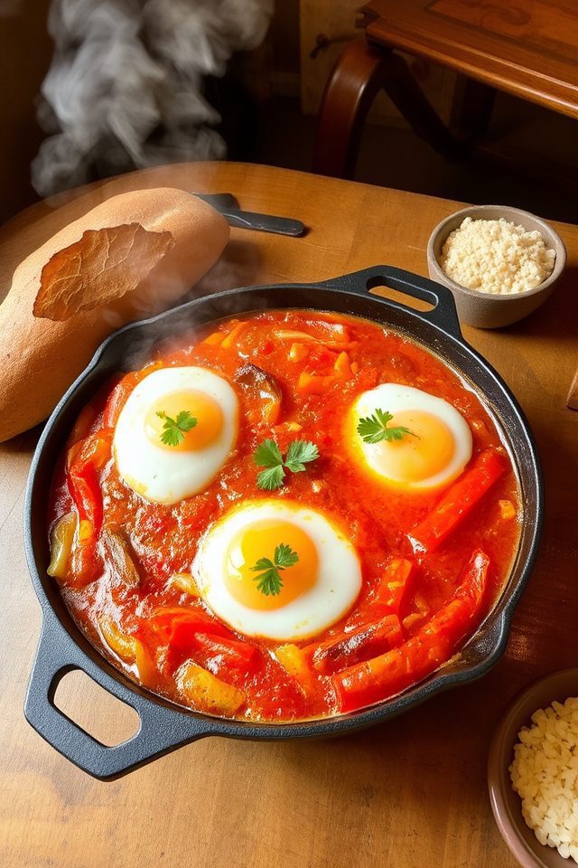 spicy north african eggs