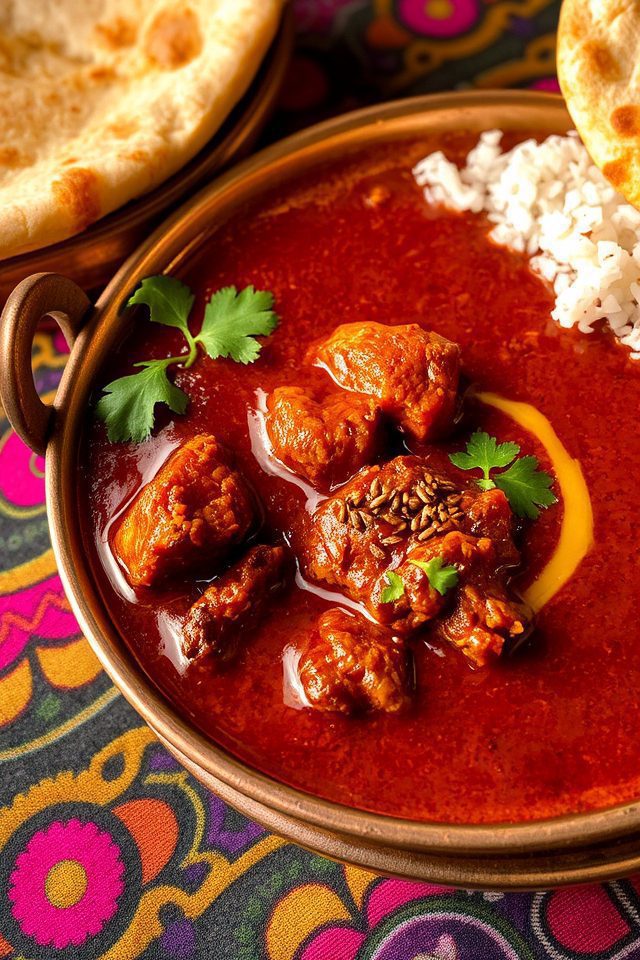 spicy red mutton curry