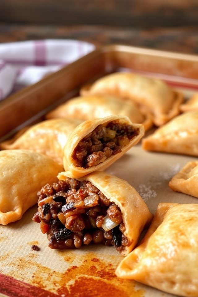 spicy sausage pastry pockets