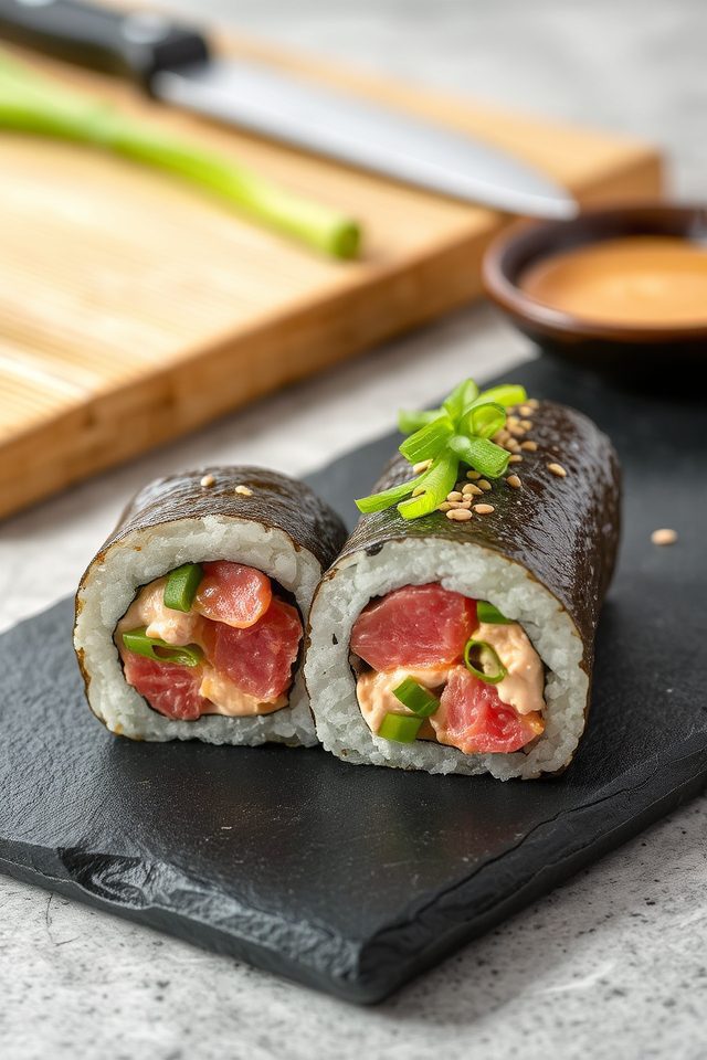 spicy seafood sushi filling