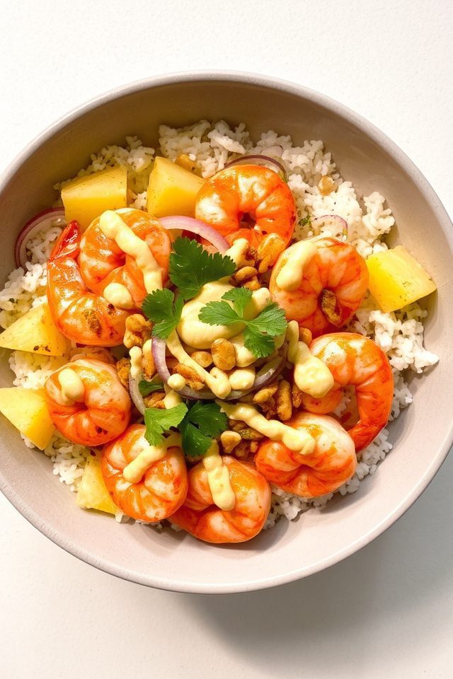 spicy shrimp coconut bowl