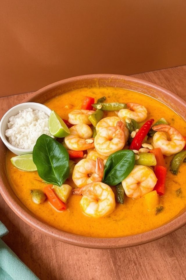 spicy shrimp curry dish
