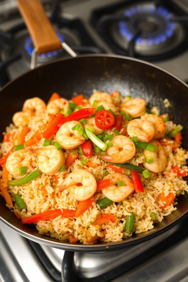 spicy shrimp fried rice