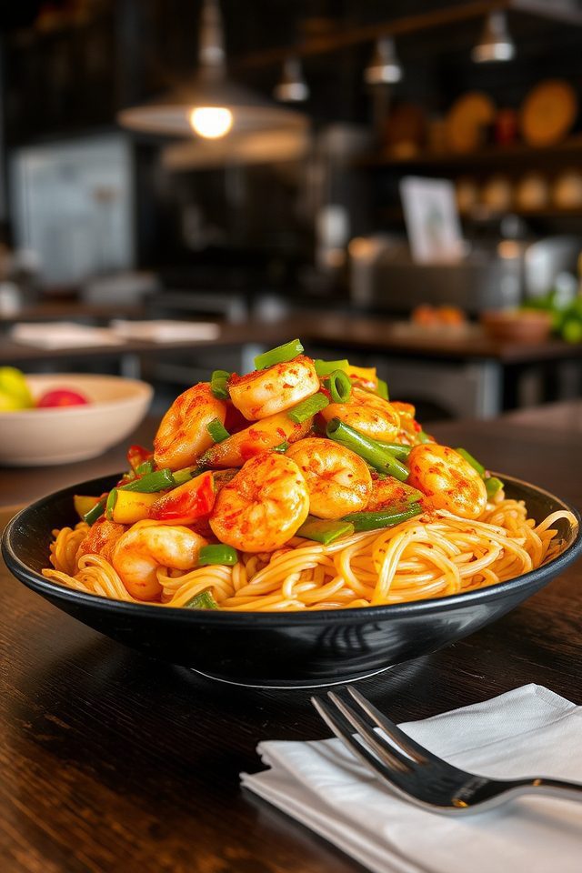 spicy shrimp stir fry