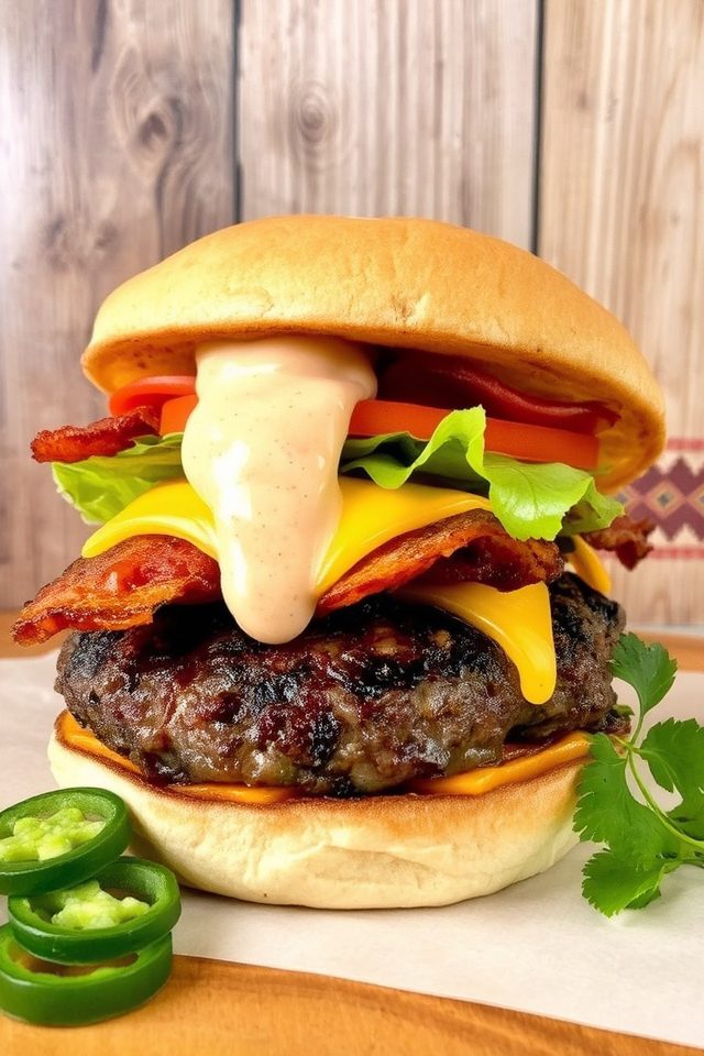 spicy southwestern burger style