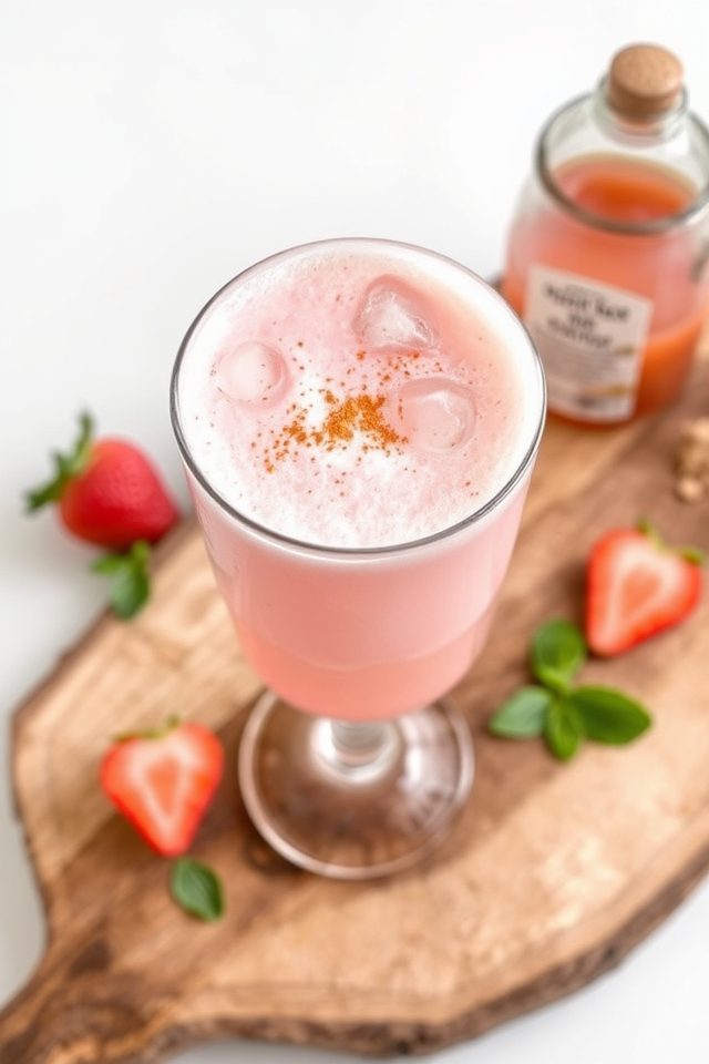 spicy strawberry ginger drink