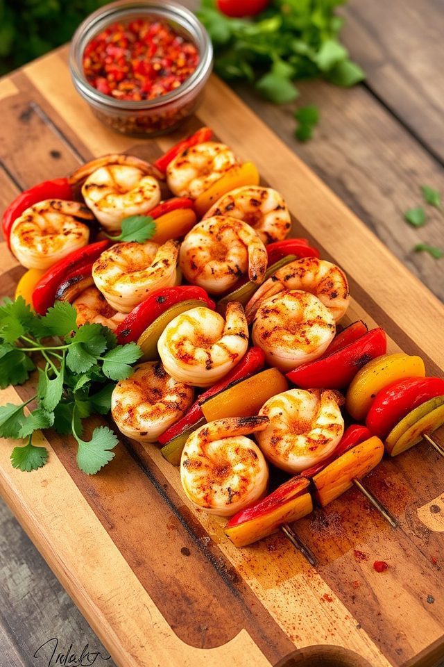 spicy summer shrimp kabobs