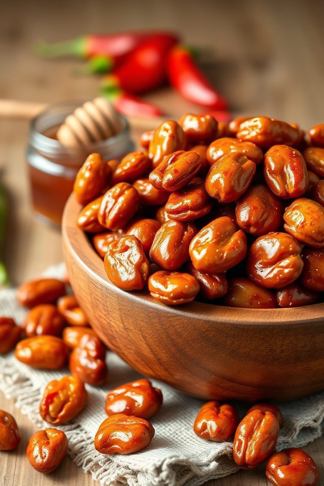 spicy sweet nut snack