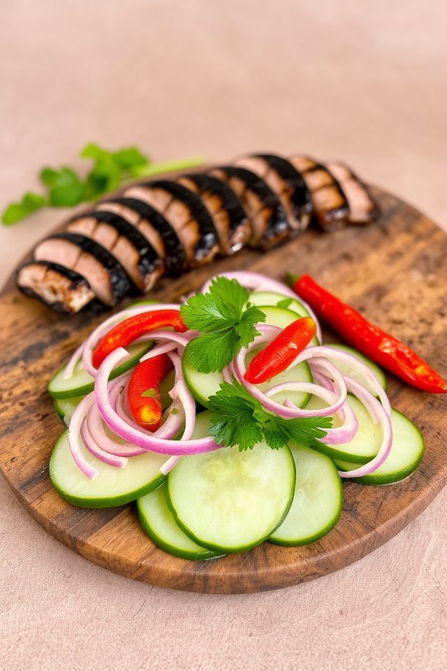 spicy thai cucumber salad