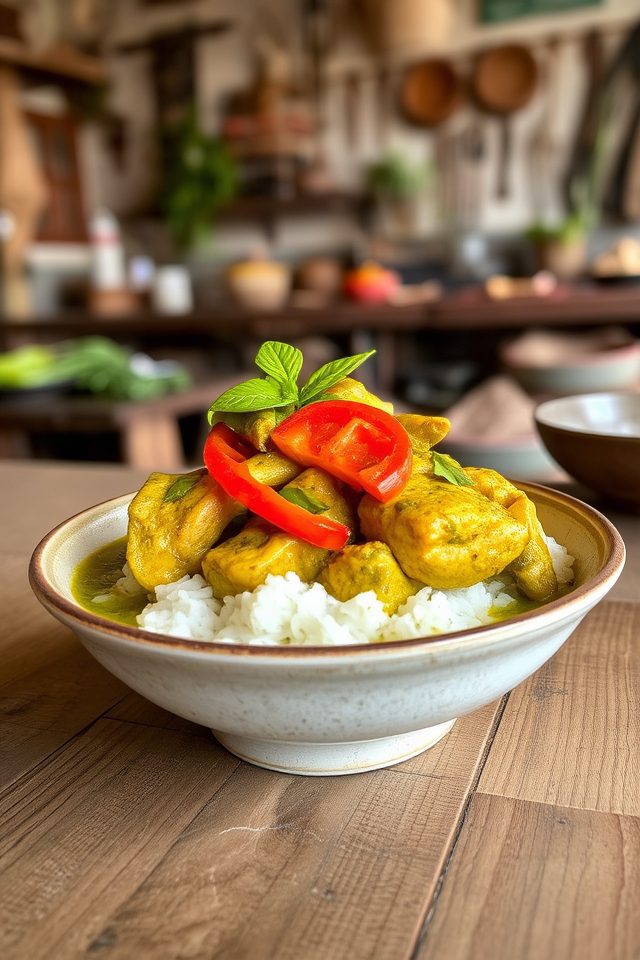 spicy thai green curry