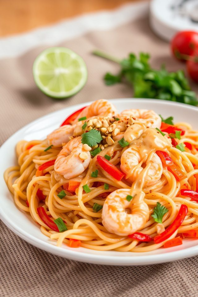 spicy thai shrimp salad