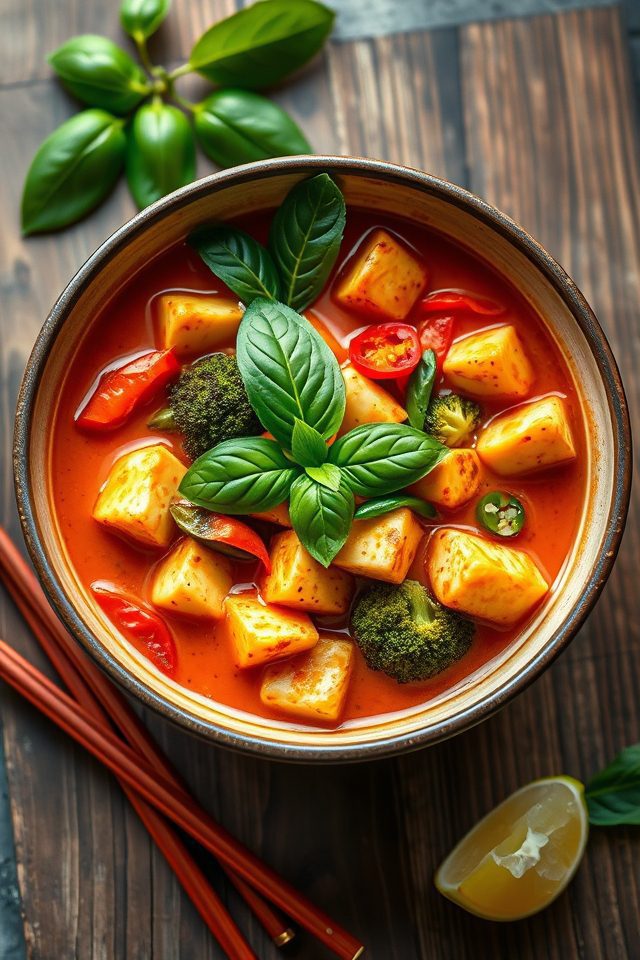 spicy tofu vegetable curry