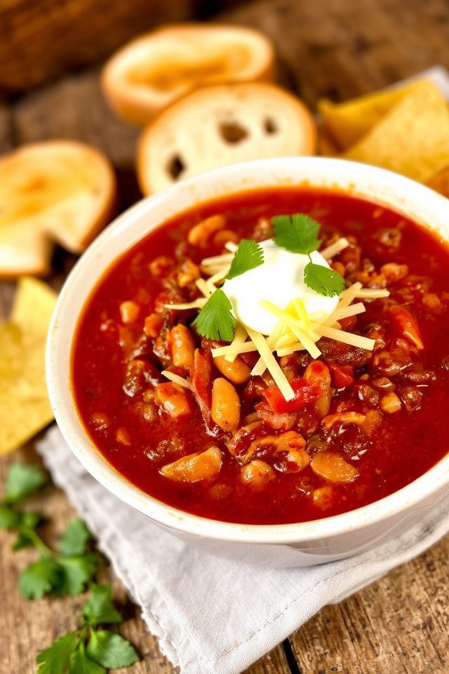 spicy tomato bean chili