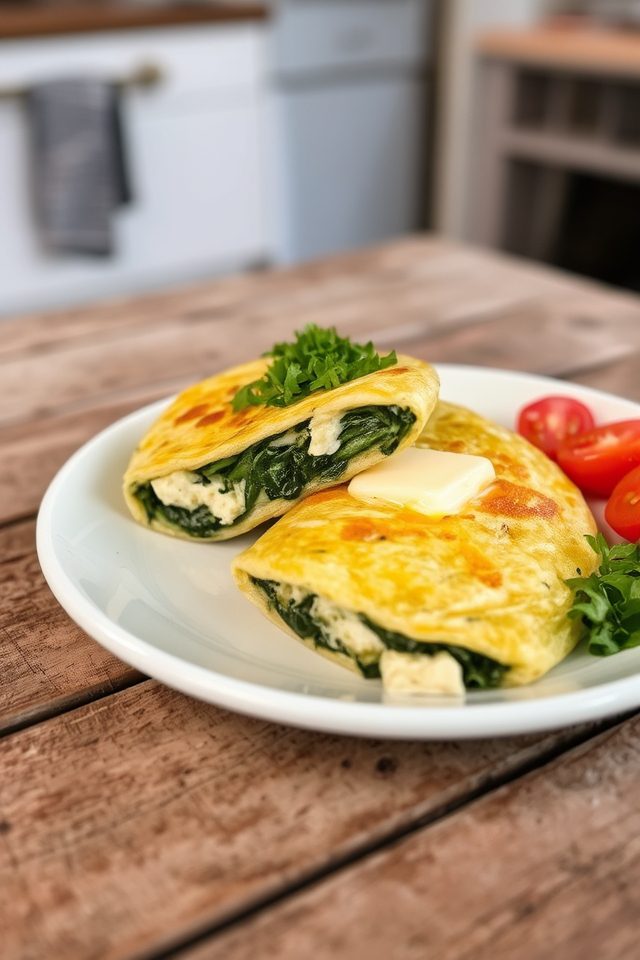 spinach and feta breakfast