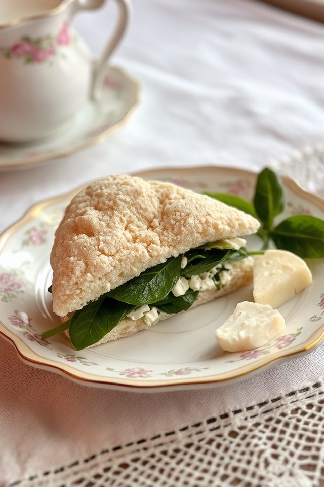 spinach and feta sandwiches