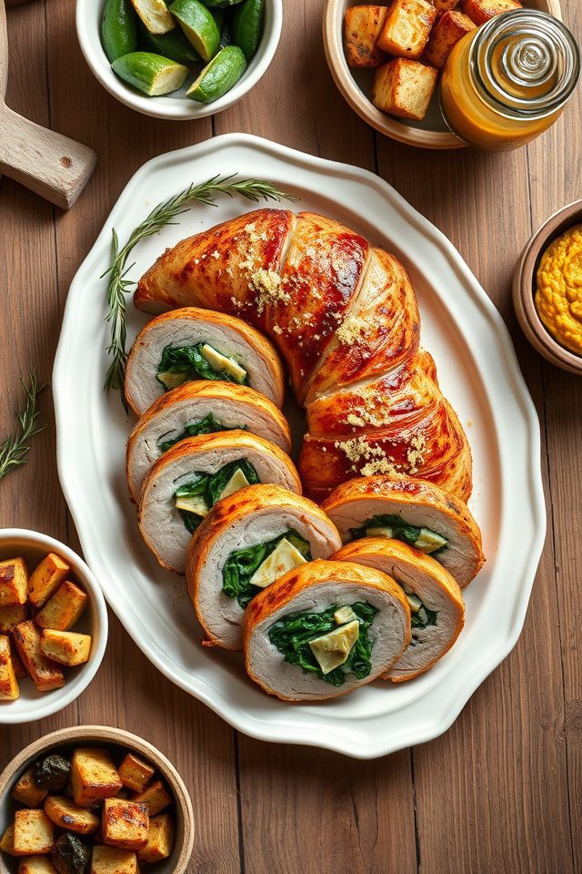 spinach artichoke pork tenderloin