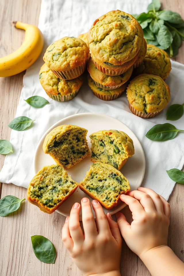 spinach banana baked goods