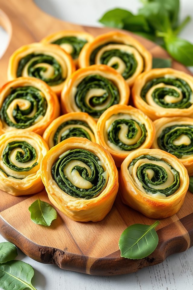 spinach cheese pastry snack