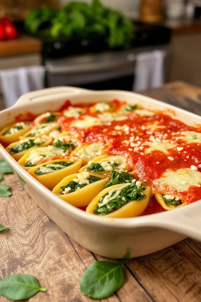 spinach feta pasta recipe