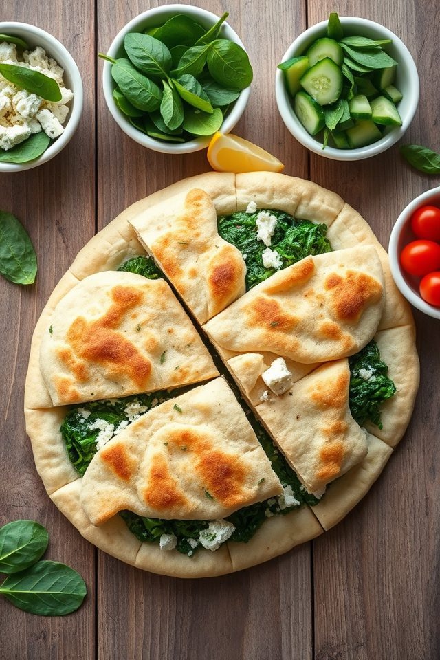 spinach feta pita filling