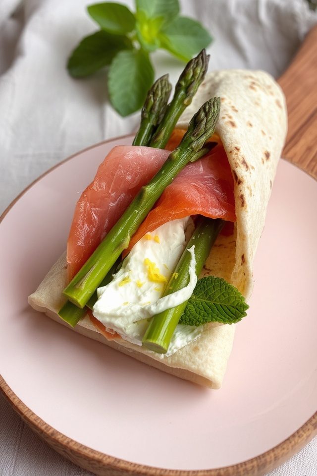 spring asparagus wraps delight