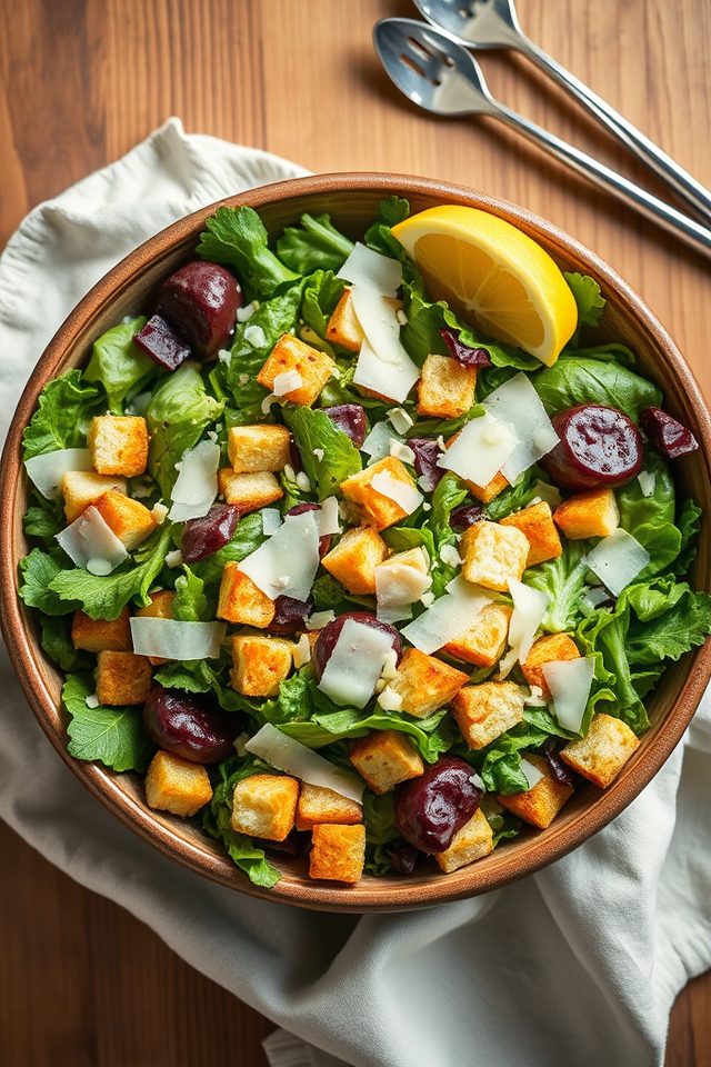 spring mix caesar salad