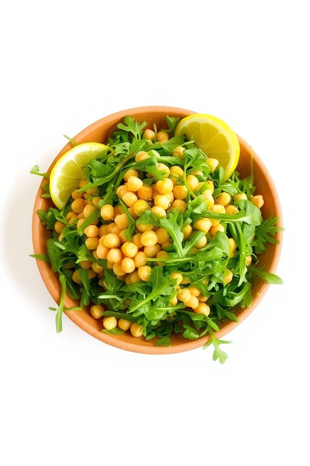 spring salad with lemon