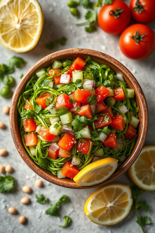 sprouted moong dal salad