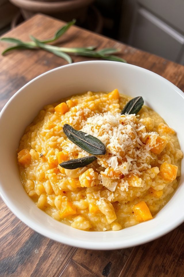 squash and sage risotto