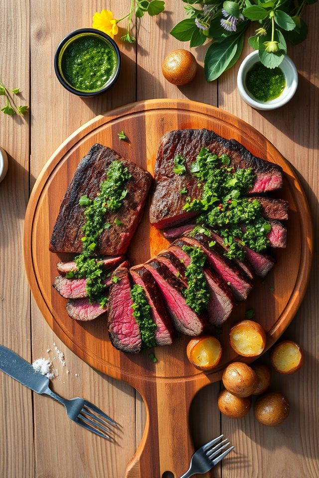 steak chimichurri roasted potatoes