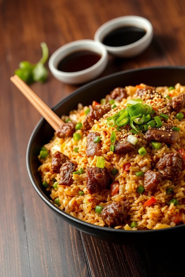 steak fried rice recipes