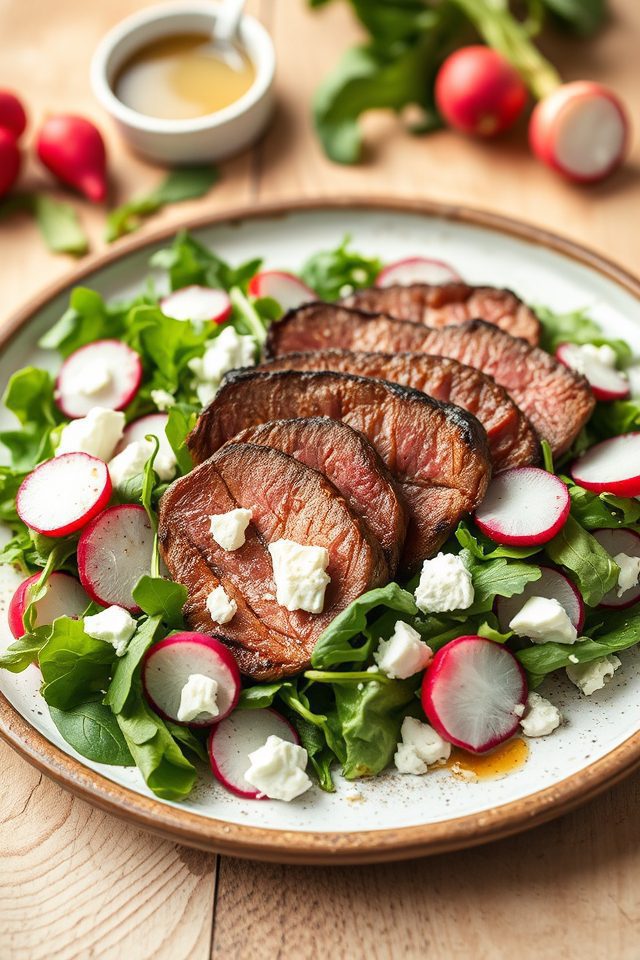 steak radish goat cheese