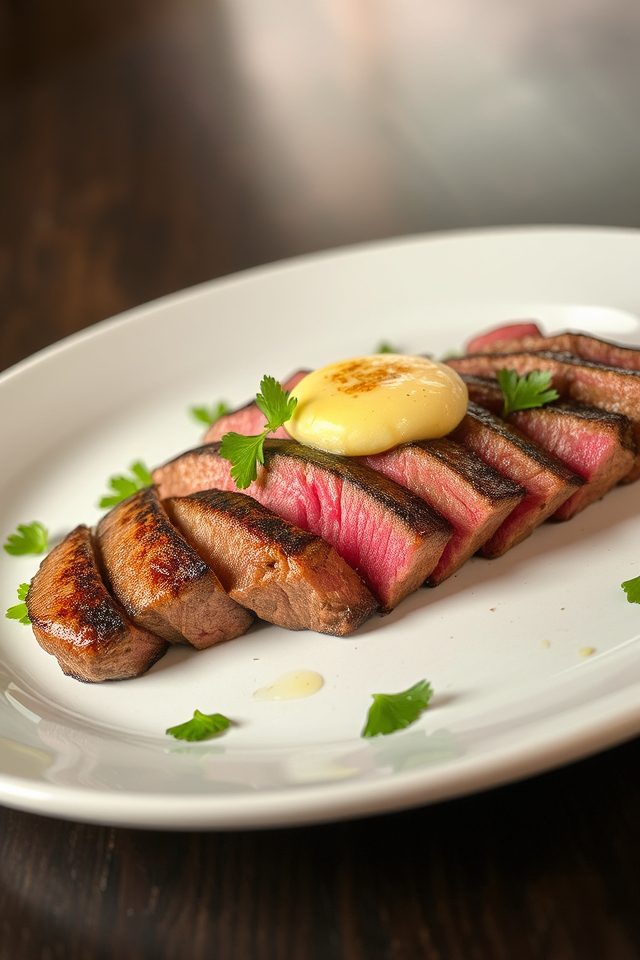 steak with garlic butter
