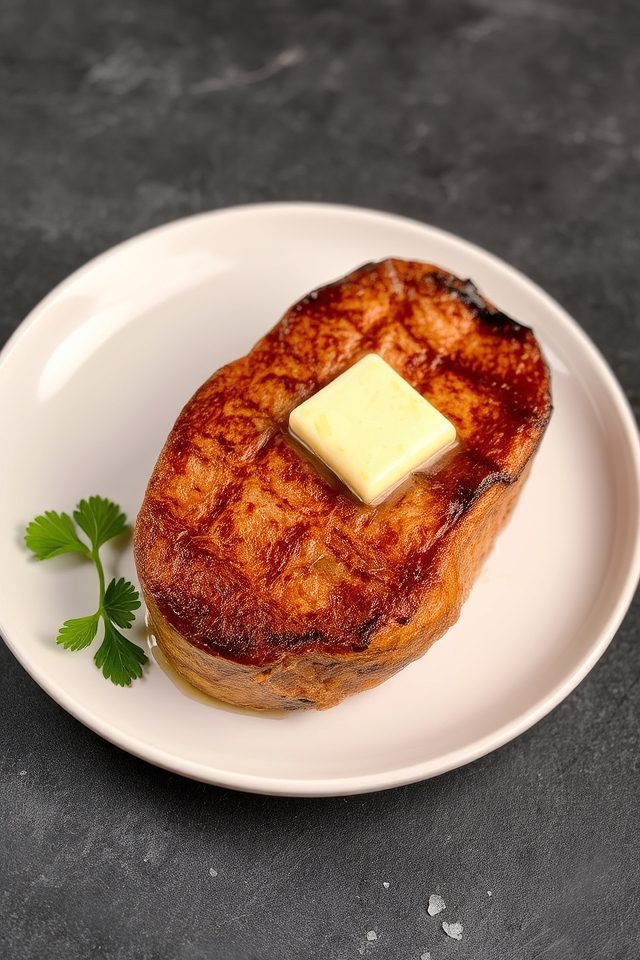 steak with garlic butter